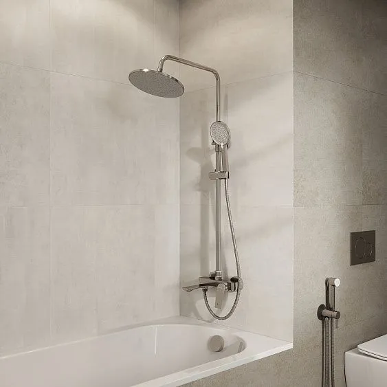 Душевая стойка GROSSMAN 500.K35.01.120 брашированный никель