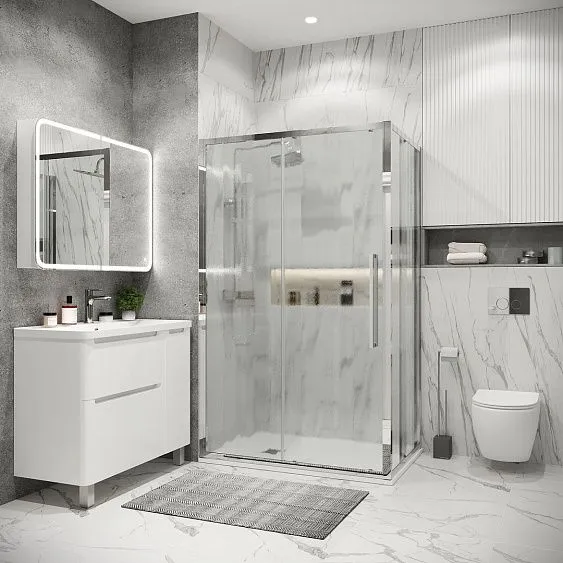 Душевое ограждение GROSSMAN 100.K33.02.100.10.02-200.K33.02.100.10.02 хром