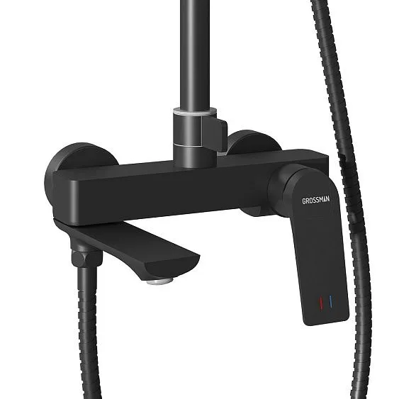 Душевая стойка GROSSMAN 500.K35.02.210 черный матовый