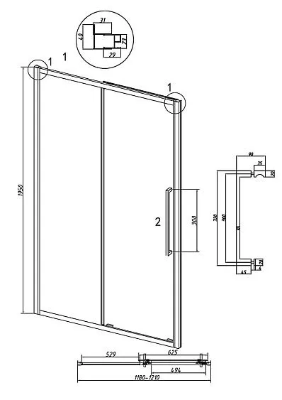 Дверь GROSSMAN 100.K33.02.120.21.00 черный матовый