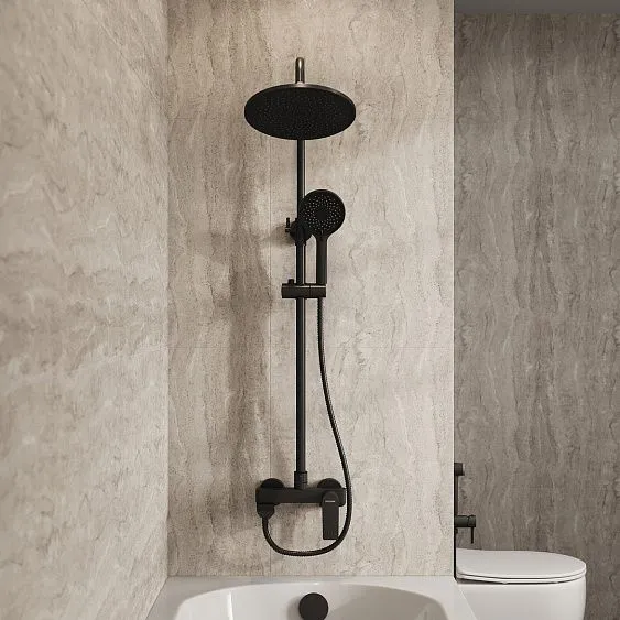 Душевая стойка GROSSMAN 500.K35.01.210 черный матовый