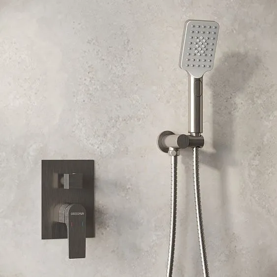 Душевая система скрытого монтажа GROSSMAN 501.K35.04.120 брашированный никель