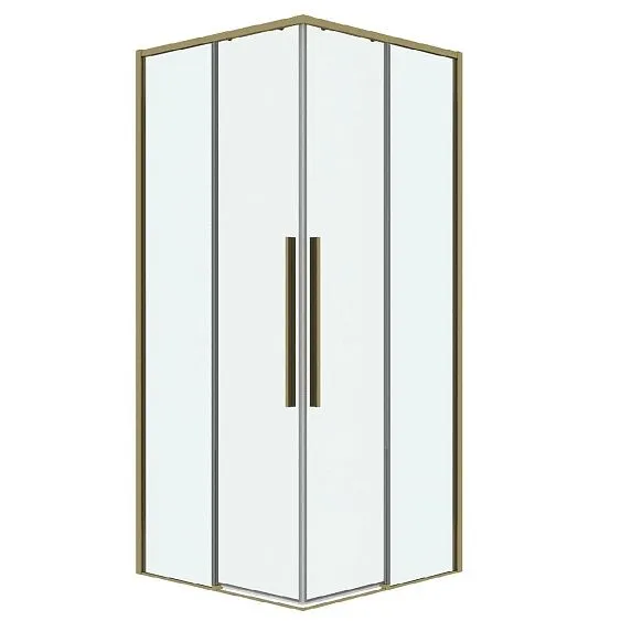 Душевое ограждение GROSSMAN 300.K33.01.8080.32.00 золото сатин