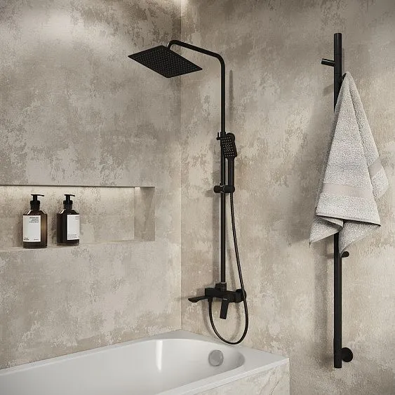 Душевая стойка GROSSMAN 500.K35.02.210 черный матовый