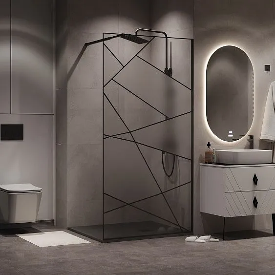 Душевая перегородка NIAGARA NG-680-12BLACK