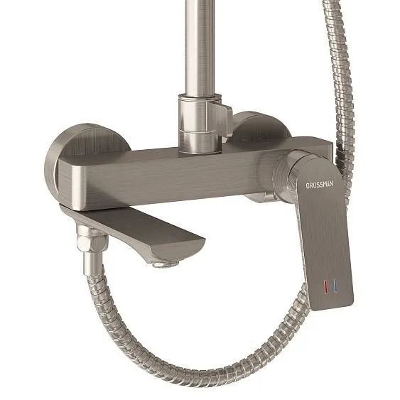 Душевая стойка GROSSMAN 500.K35.01.120 брашированный никель