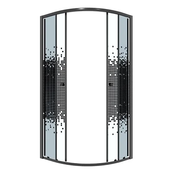 Душевое ограждение NIAGARA NG-1007-14BLACK