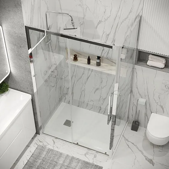 Душевое ограждение GROSSMAN 100.K33.02.120.10.00-200.K33.02.90.10.00 хром