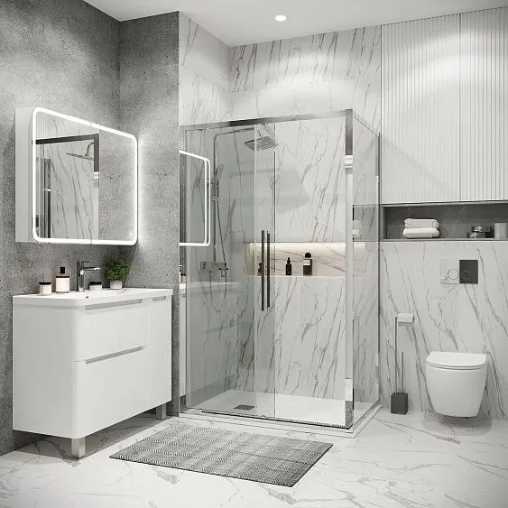 Душевое ограждение GROSSMAN 100.K33.02.100.10.00-200.K33.02.100.10.00 хром