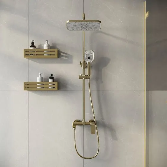 Душевая стойка GROSSMAN 500.K35.09.320 золото сатиновый