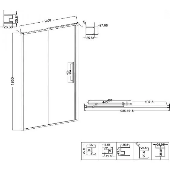 Дверь NIAGARA NG-85-10TB