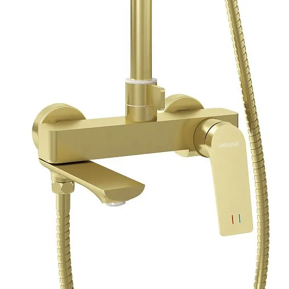 Душевая стойка GROSSMAN 500.K35.02.320 золото сатиновый