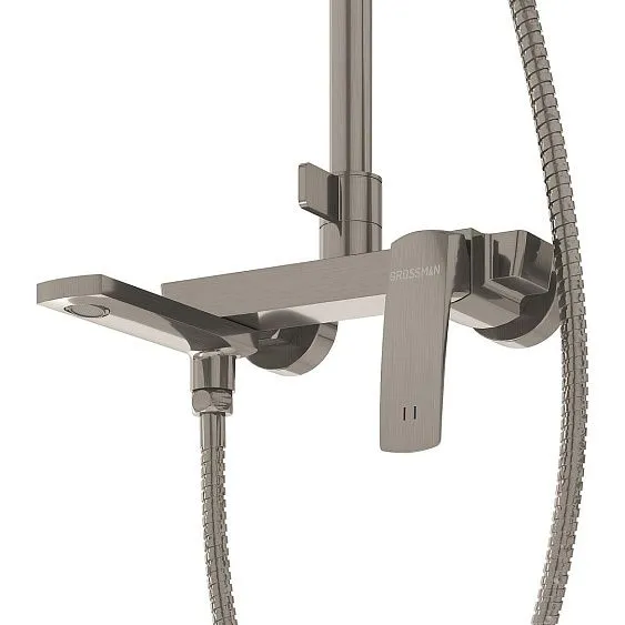 Душевая стойка GROSSMAN 500.K35.10.120 брашированный никель