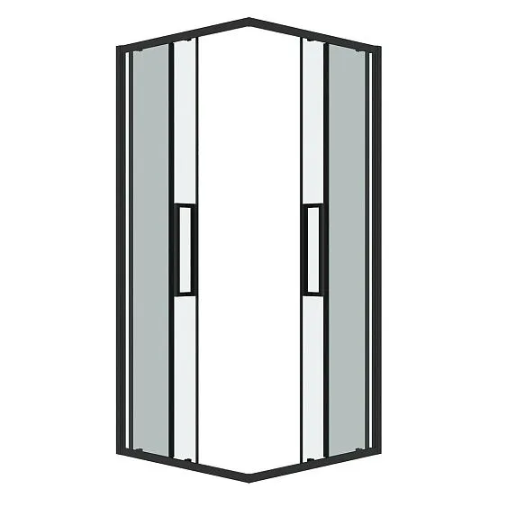 Душевое ограждение GROSSMAN 300.K33.02.1010.21.00 черный матовый