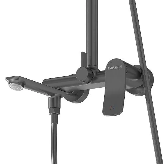 Душевая стойка GROSSMAN 500.K35.09.420 графит сатиновый