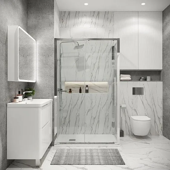 Душевое ограждение GROSSMAN 100.K33.02.110.10.00-200.K33.02.80.10.00 хром