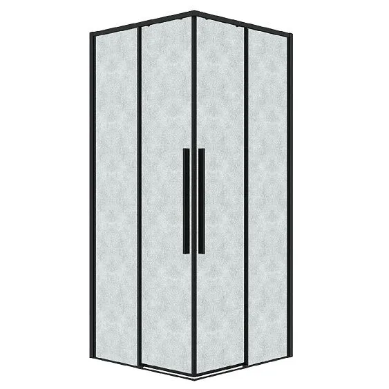 Душевое ограждение GROSSMAN 300.K33.01.1010.21.02 черный матовый