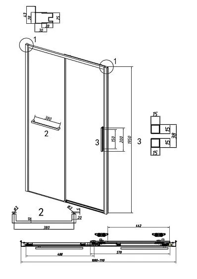 Дверь GROSSMAN 100.K33.05.110.21.00 черный матовый