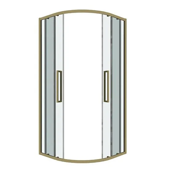 Душевое ограждение GROSSMAN 301.K33.02.9090.32.00 золото сатин