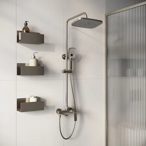 Душевая стойка GROSSMAN 500.K35.10.120 брашированный никель