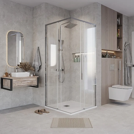 1/2 душевого ограждения GROSSMAN 1/2.K33.01.11.10.00 хром