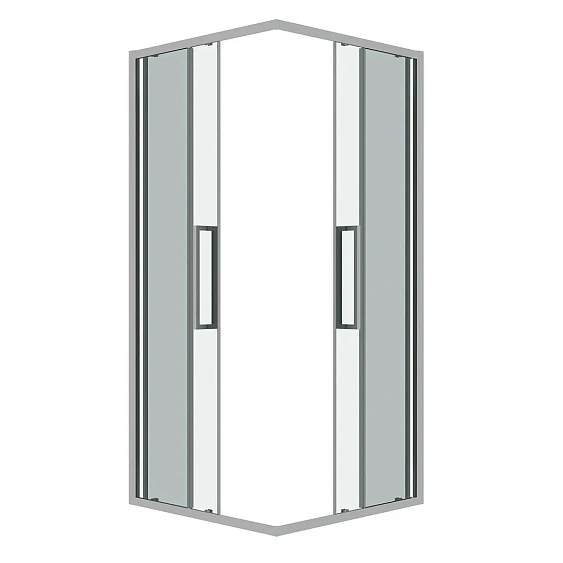 Душевое ограждение GROSSMAN 300.K33.02.9090.10.00 хром