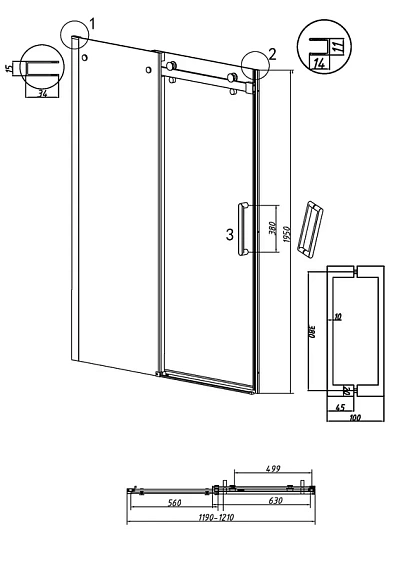 Дверь GROSSMAN 100.K33.04.140.42.00 графит сатин