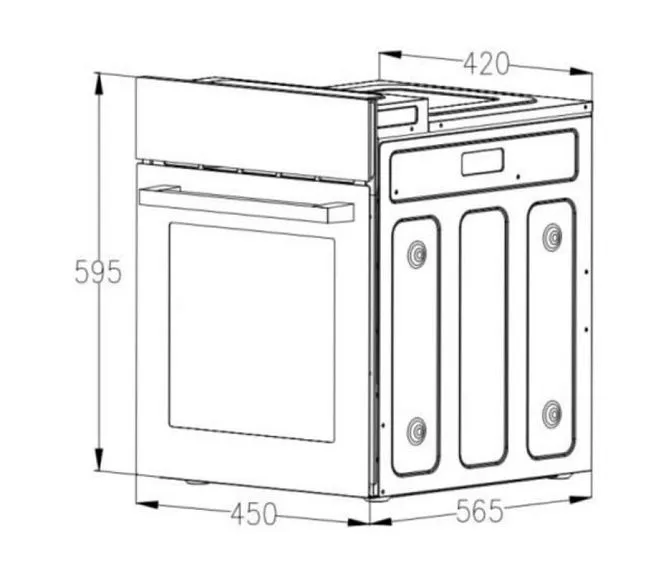 Духовой шкаф AKPO PEA 45MM01 BL