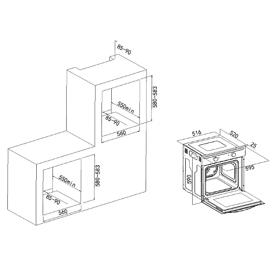 Духовой шкаф OASIS D-W