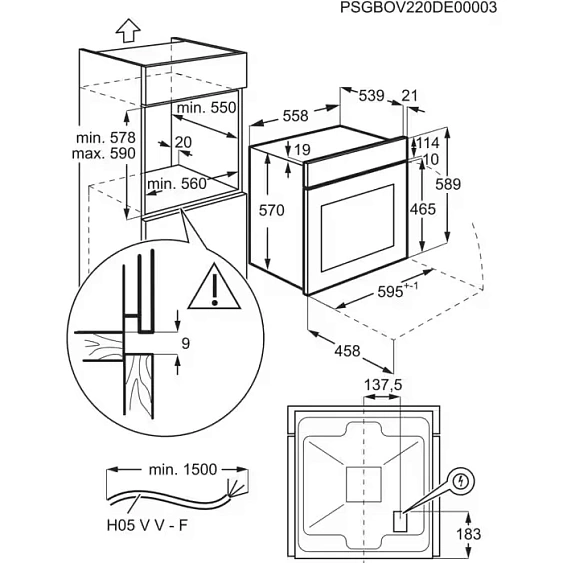 Духовой шкаф ELECTROLUX EOFDP46BK