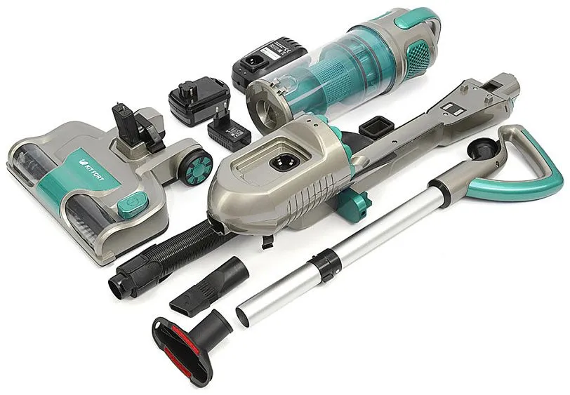 Пылесос Kitfort КТ-521-3 серый/зеленый