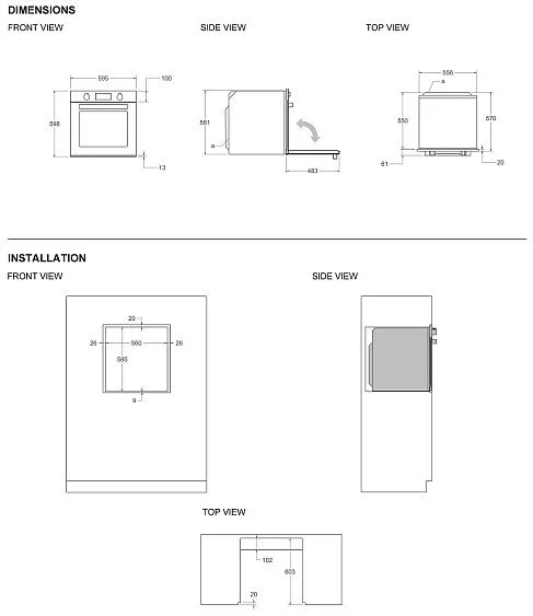Духовой шкаф BERTAZZONI FPRO6117CTN3