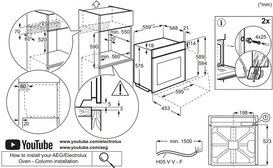 Духовой шкаф ELECTROLUX KODEF75X2
