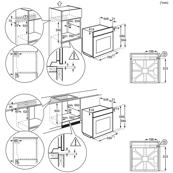 Духовой шкаф ELECTROLUX KOFGH70TX