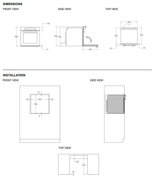 Духовой шкаф BERTAZZONI FHER6117CTNX3