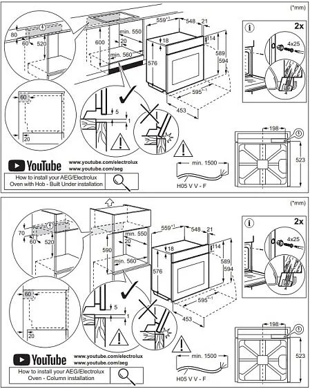 Духовой шкаф ELECTROLUX EOF5F70X