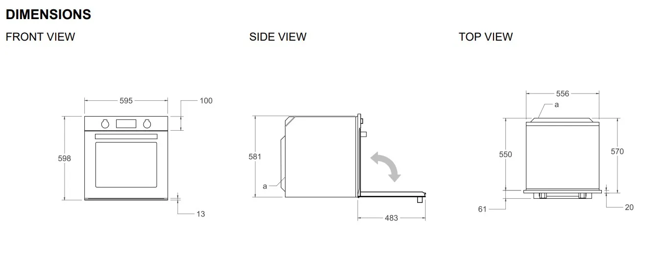 Духовой шкаф BERTAZZONI FMOD6117PTG3