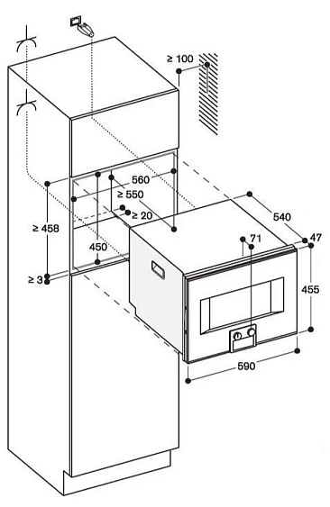 Духовой шкаф GAGGENAU BS455111