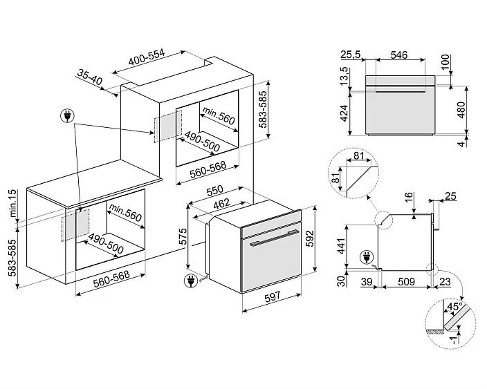 Духовой шкаф SMEG SO6104S4PB3