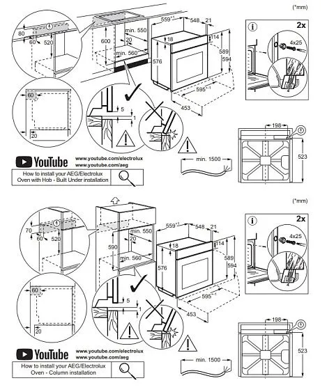 Духовой шкаф ELECTROLUX EOF5F50V