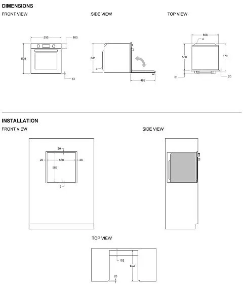 Духовой шкаф BERTAZZONI FMOD6117PTN3