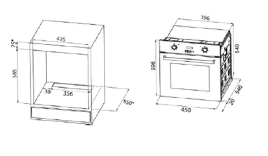 Духовой шкаф KORTING OKB 4591 GN