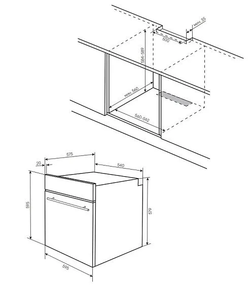 Духовой шкаф KUPPERSBERG HF 614 BB