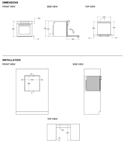 Духовой шкаф BERTAZZONI FMOD6117CTN3