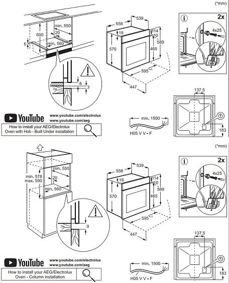 Духовой шкаф ELECTROLUX EOD3H50BK