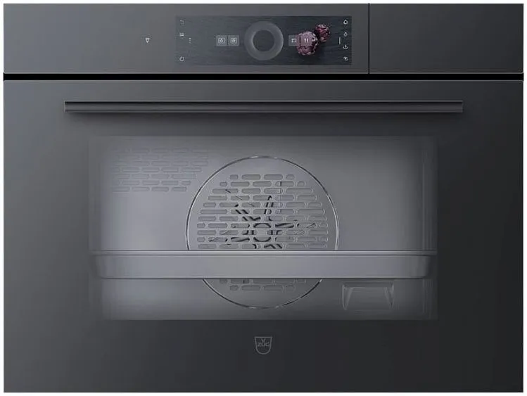 Паровой шкаф V-ZUG CombiSteamer V6000 45F CS6T-23033 чёрное стекло