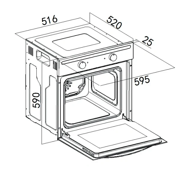 Духовой шкаф WEISSGAUFF EOM 104 X