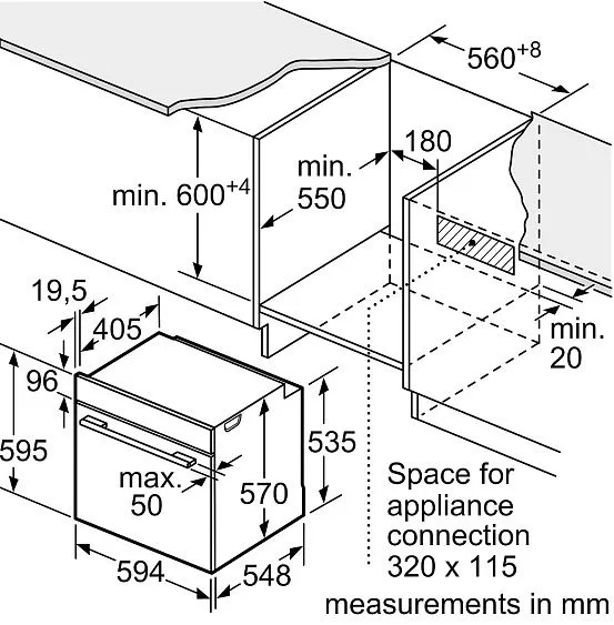 Духовой шкаф BOSCH HRG232EB3