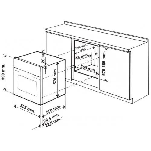 Духовой шкаф HOTPOINT-ARISTON 7o fk 898 e x ru/ha
