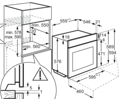 Духовой шкаф AEG OA5PB531AB